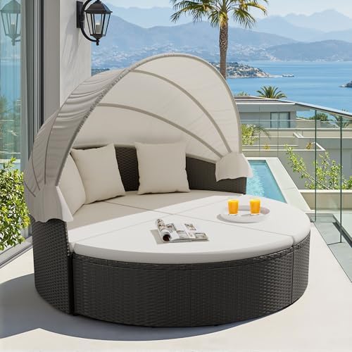 Outdoor Daybed Furniture - Уличная круглая кушетка для патио с