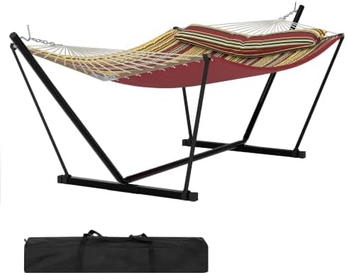 Hammock With Stand - Гамак для двоих с подставкой, бордово-коричневые