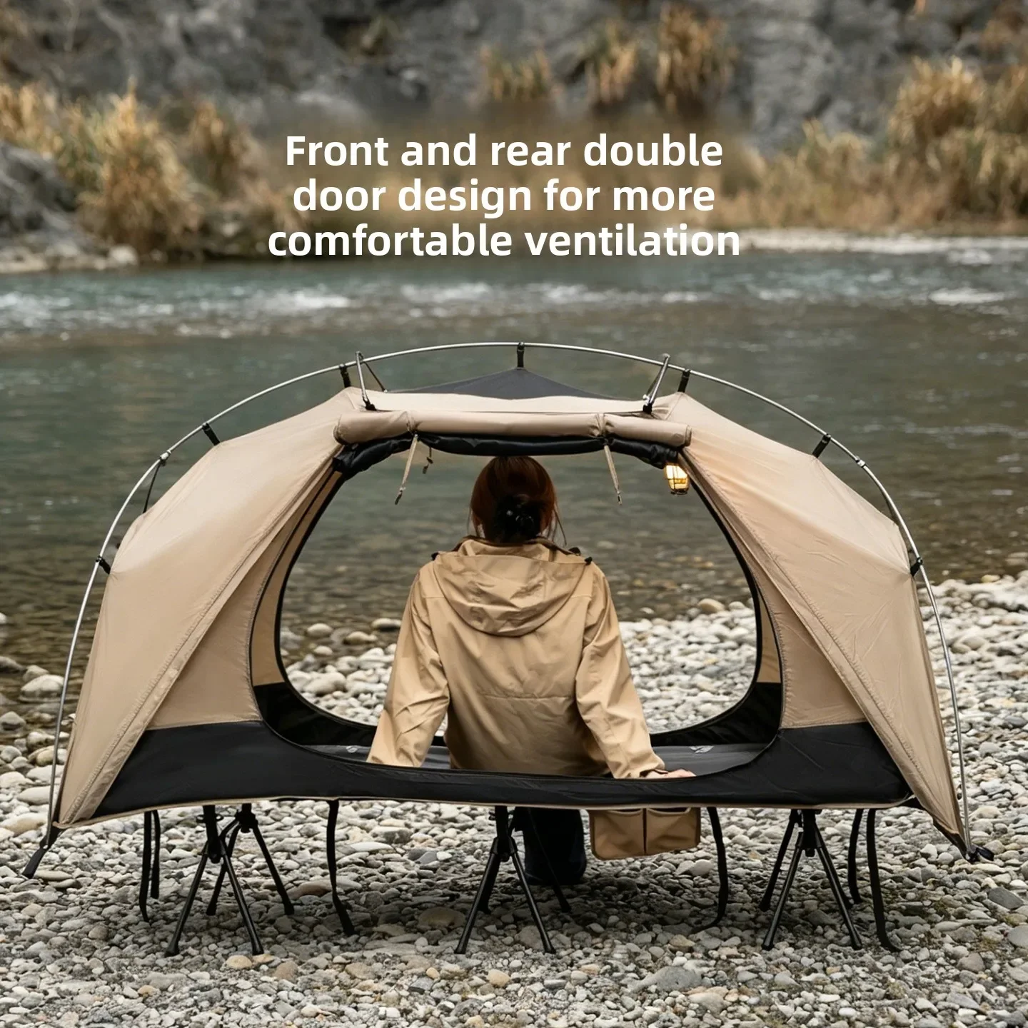 Outdoor Daybed Furniture - Палатка-кровать MOUNTAINHIKER для кемпинга, легкая, водонепроницаемая,