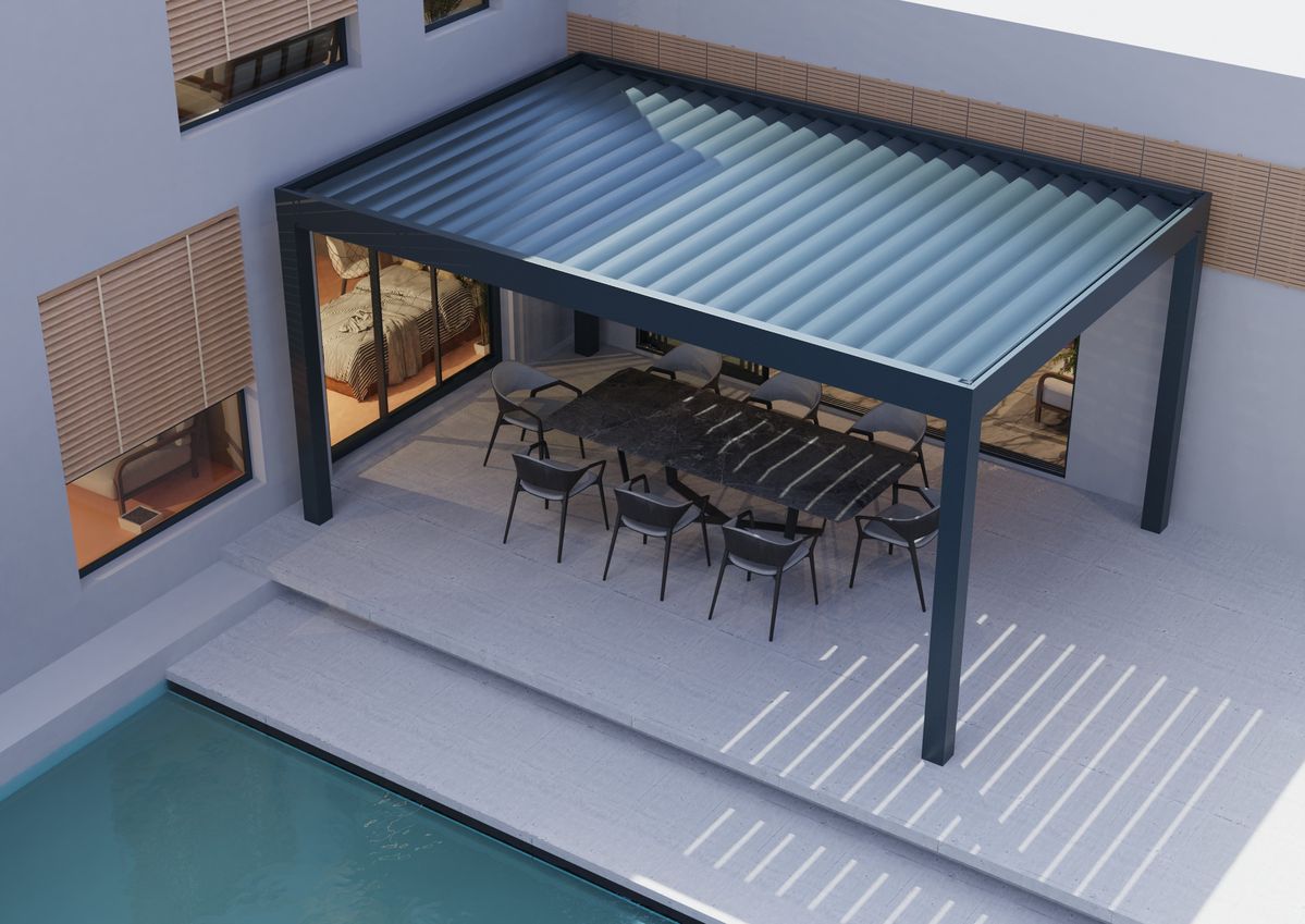 Outdoor Furniture Aluminum - Недорогая прямоугольная беседка из алюминиевого сплава