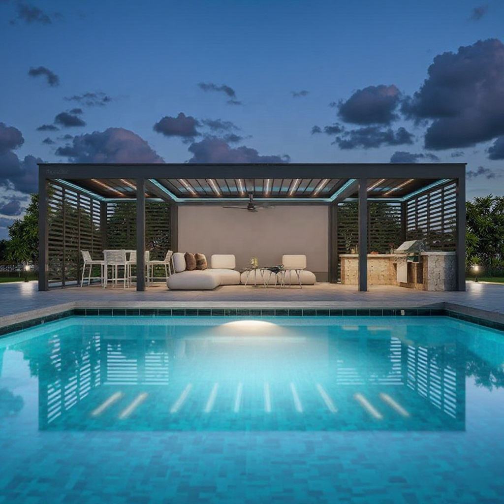 Outdoor Furniture Aluminum - Павильон-пергола из алюминиевого сплава различных размеров