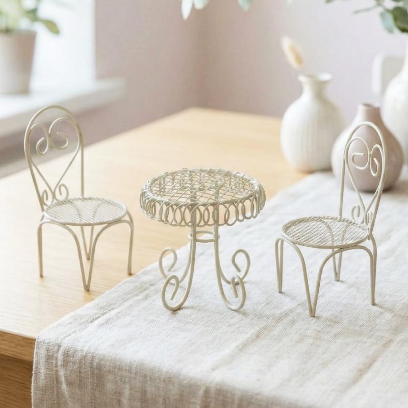 Outdoor Furniture Sales - 1/3 шт. Миниатюрная железная мебель для