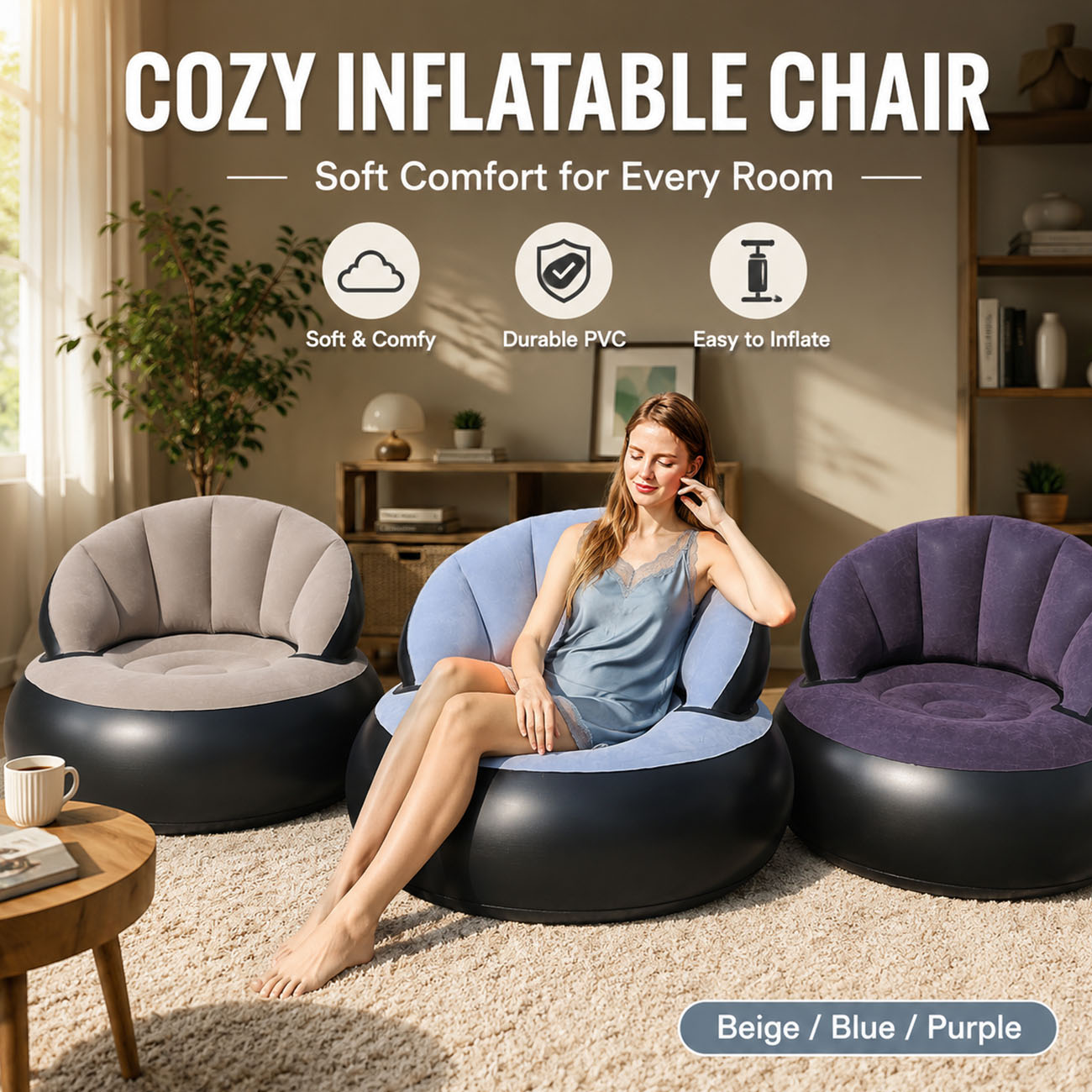 Outdoor Furniture Lounge Chair - Надувное кресло для взрослых, комфортное кресло