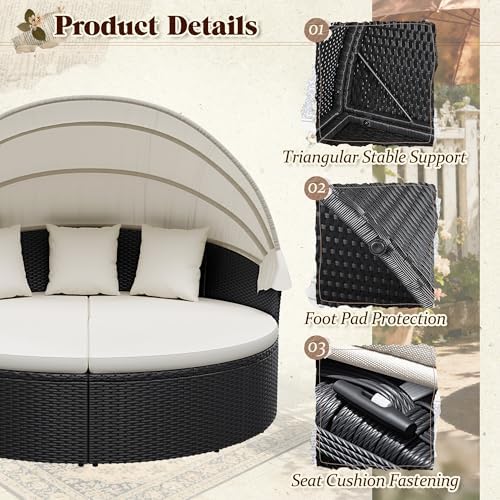 Уличная круглая кушетка для па – обзор и цена Outdoor Daybed Furniture