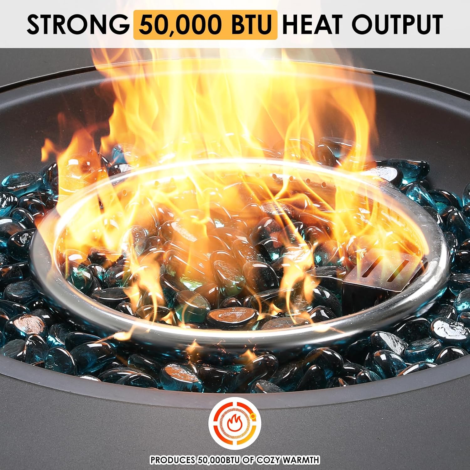 Круглый пропановый костровой к – обзор и цена Outdoor Furniture With Fire Pit Table