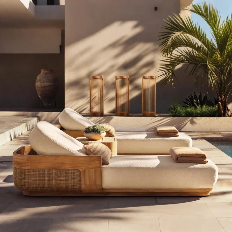 Комплект шезлонгов и кушеток S – обзор и цена Outdoor Daybed Furniture