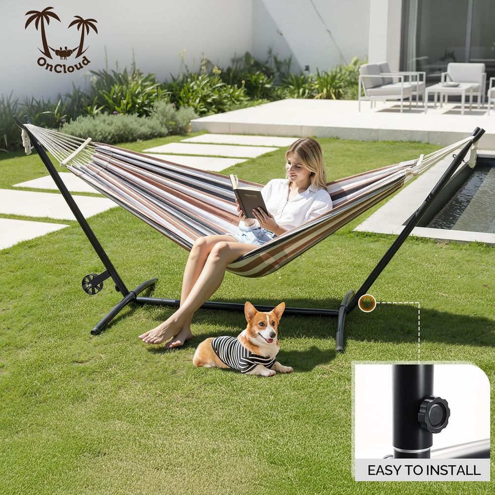 Усиленный гамак на 250 кг с по – обзор и цена Hammock With Stand