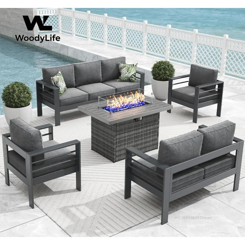 Комплект садовой мебели из 5 п – обзор и цена Outdoor Furniture With Fire Pit Table
