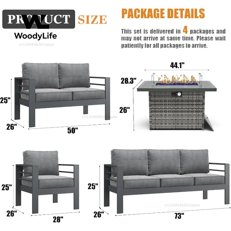 Комплект садовой мебели из 5 п – обзор и цена Outdoor Furniture With Fire Pit Table