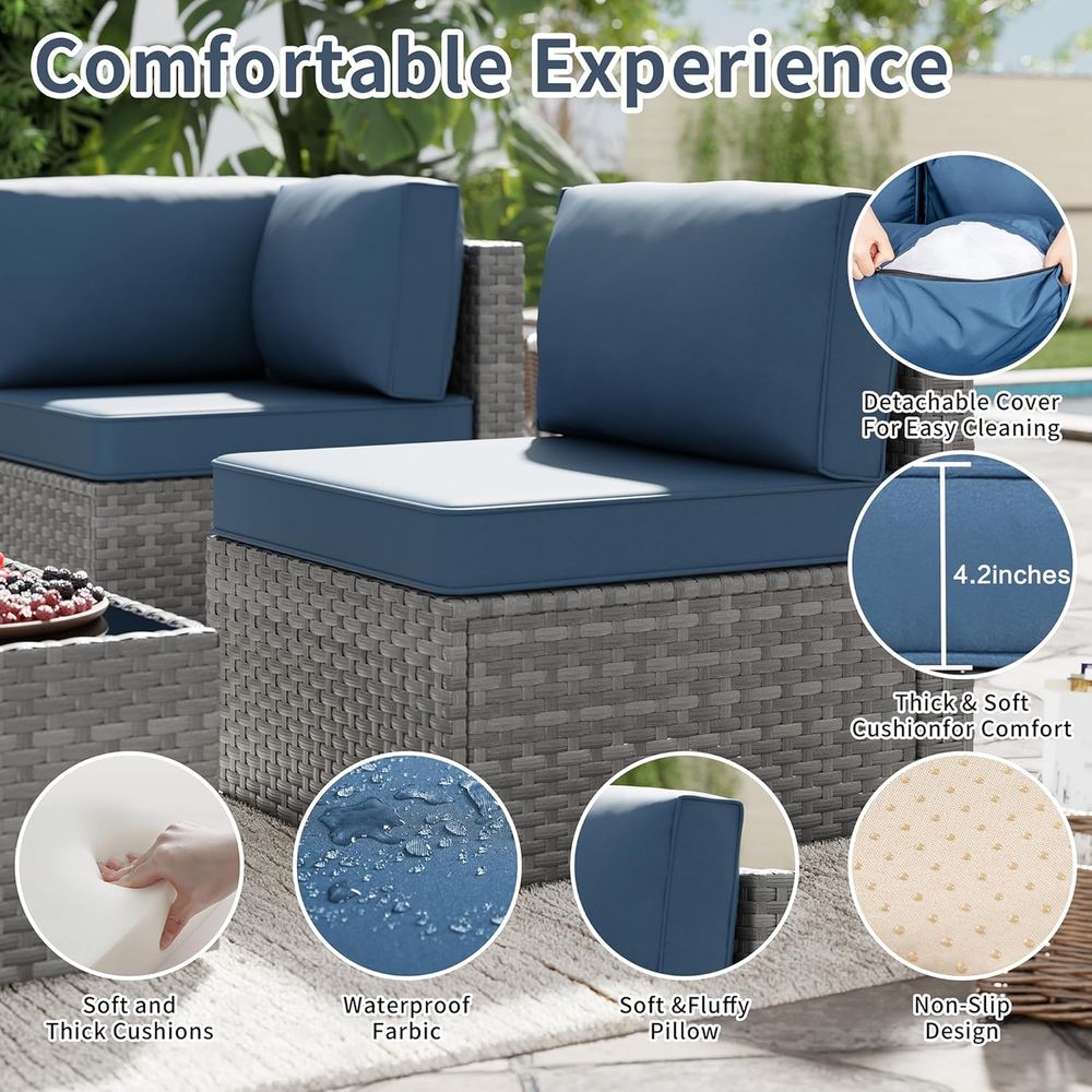 Комплект садовой мебели из 5 п – обзор и цена Outdoor Furniture With Fire Pit Table