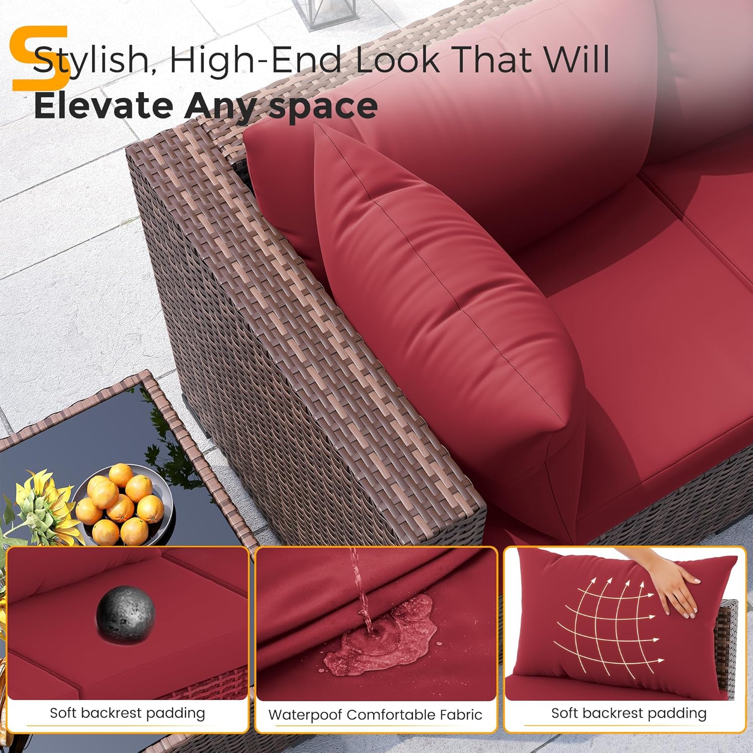 Комплект из 8 предметов: всепо – обзор и цена Outdoor Furniture With Fire Pit Table