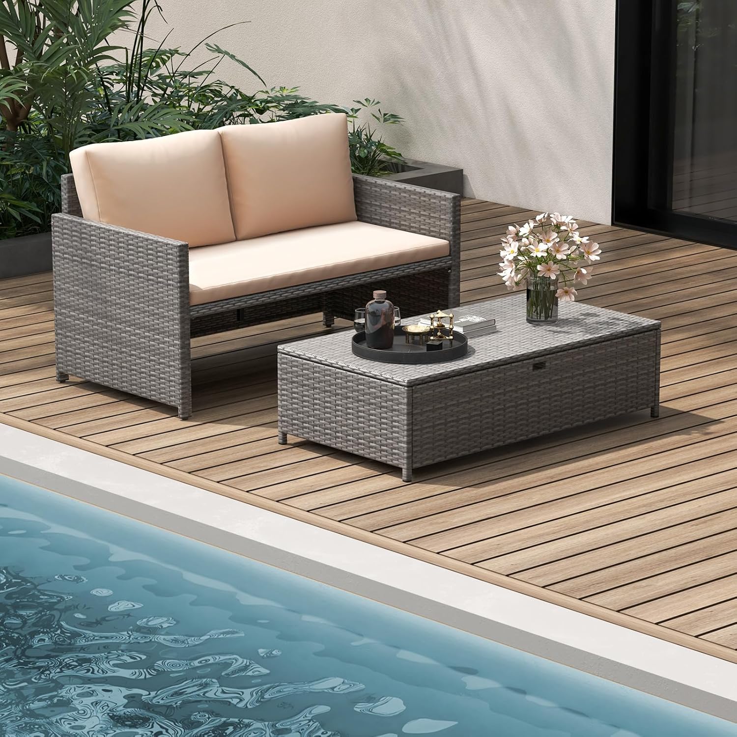 Плетеная кушетка-диван для пат – обзор и цена Outdoor Daybed Furniture