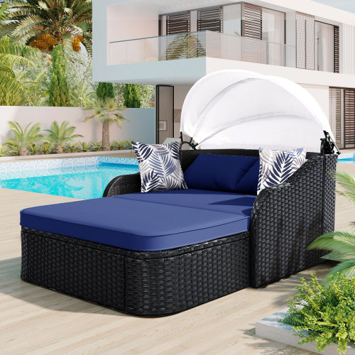 Уличная кушетка 79,9 дюйма с р – обзор и цена Outdoor Daybed Furniture