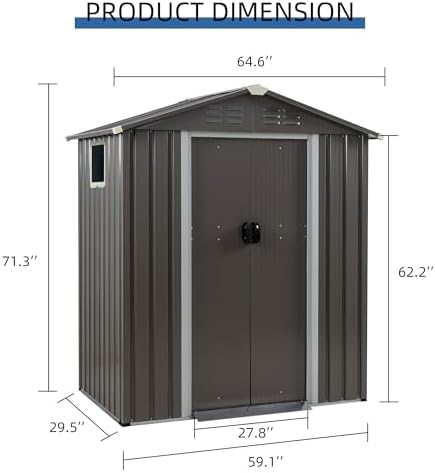 Металлический садовый сарай JY – обзор и цена Outdoor Furniture With Storage