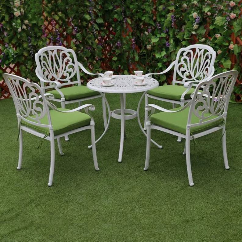 Садовый набор мебели из литого – обзор и цена Outdoor Furniture With Fire Pit Table