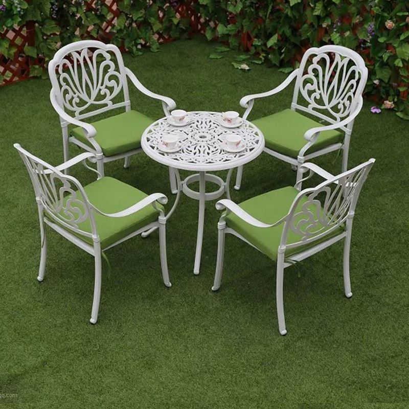 Садовый набор мебели из литого – обзор и цена Outdoor Furniture With Fire Pit Table