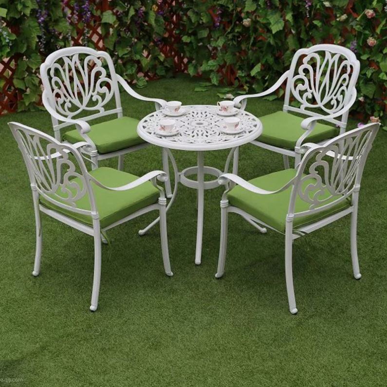 Садовый набор мебели из литого – обзор и цена Outdoor Furniture With Fire Pit Table