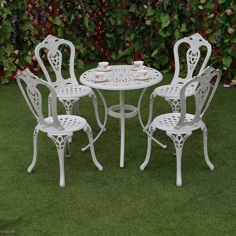 Садовый набор мебели из литого – обзор и цена Outdoor Furniture With Fire Pit Table