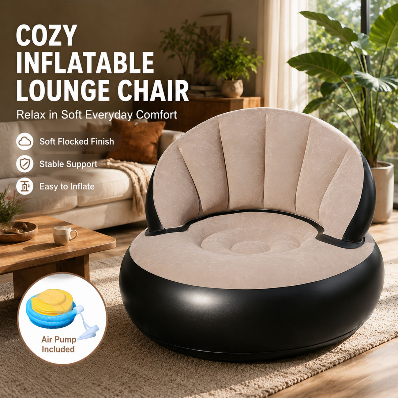 Надувное кресло для взрослых,  – обзор и цена Outdoor Furniture Lounge Chair