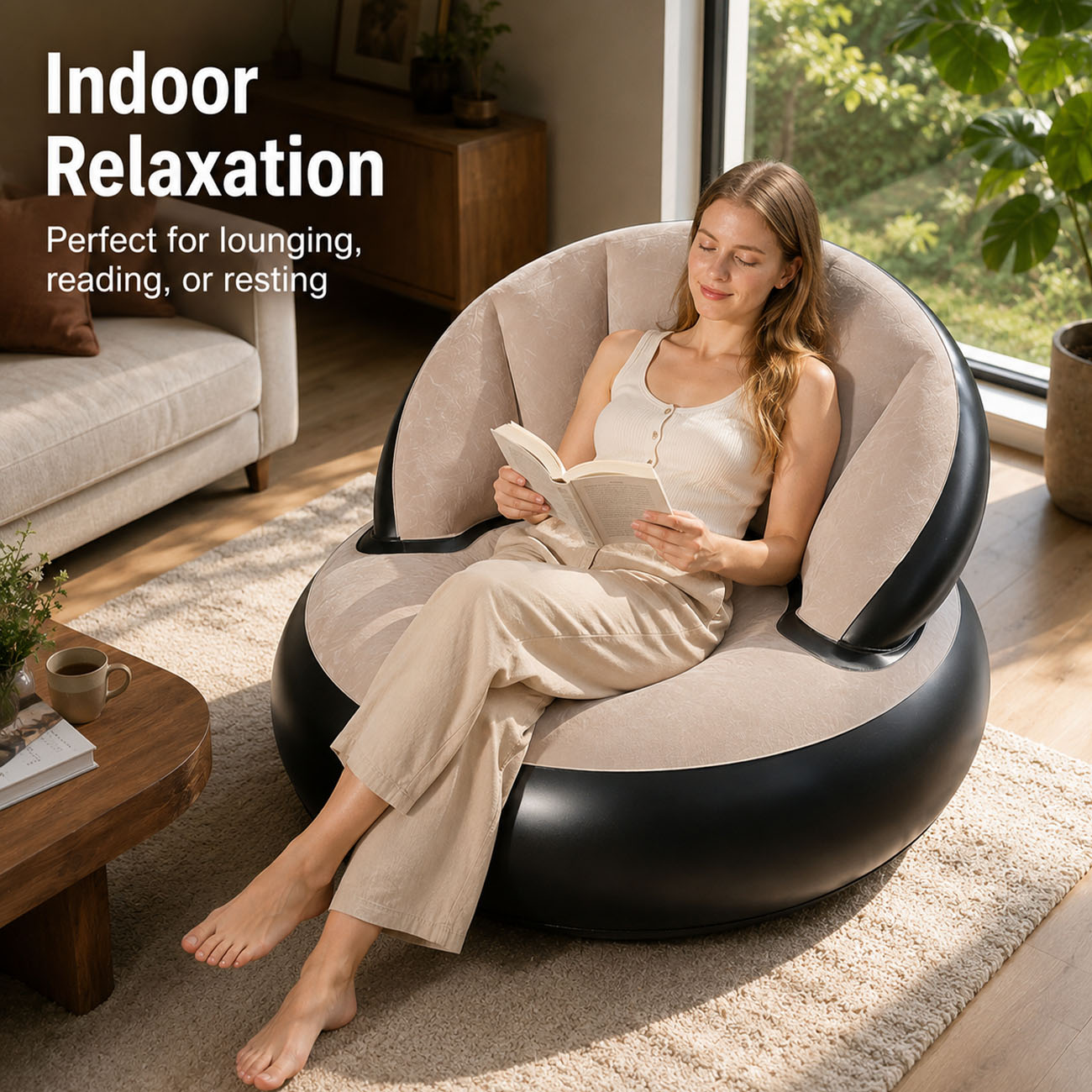 Надувное кресло для взрослых,  – обзор и цена Outdoor Furniture Lounge Chair